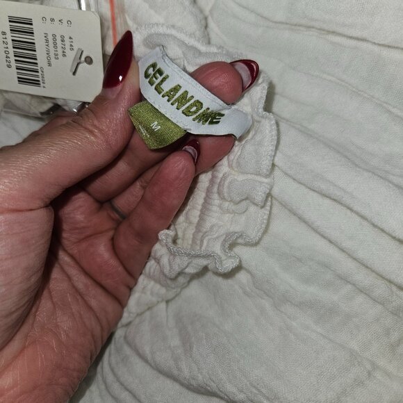 The Marisol Smocked Gauze Maxi Dress NWT M - Picture 4 of 5